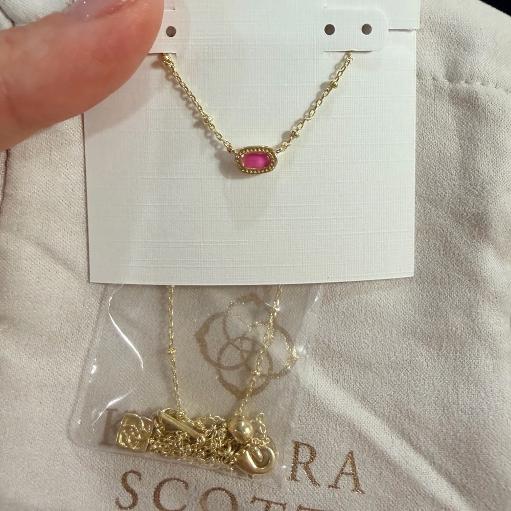 Kendra Scott Mini Elisa Satellite Short Pendant Necklace - NEW! - Picture 2 of 6